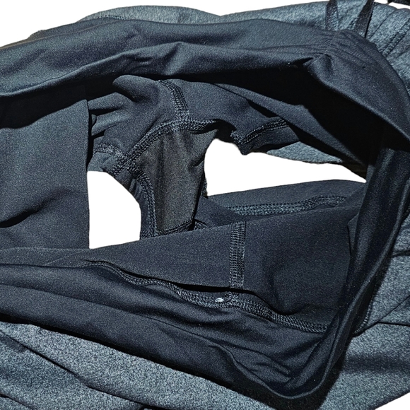 Lululemon Hot 'N Sweaty Skirt Skort Black/Black Heather Size 10 - Picture 8 of 11